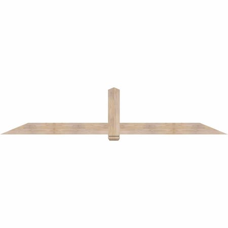 Ekena Millwork Eugene Smooth Timber Gable Bracket, Douglas Fir, 108"W x 22"H x 1 1/2"D x 5 1/2"F, 5/12 Pitch GBW108X22X0206EUG00SDF